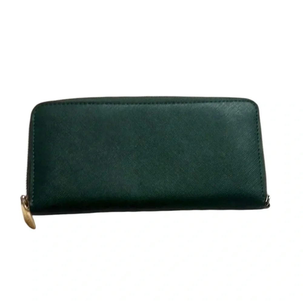 - Michael Kors green large wallet